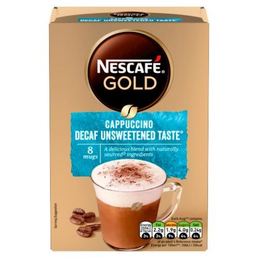 Picture of Nescafe Gold Cappuccino Decaf Unsweet.(8s) 120g