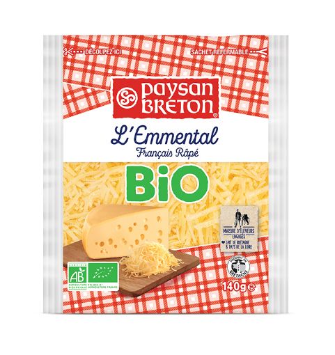 Picture of Paysan Breton Bio Emmental Grated Cheese 140g
