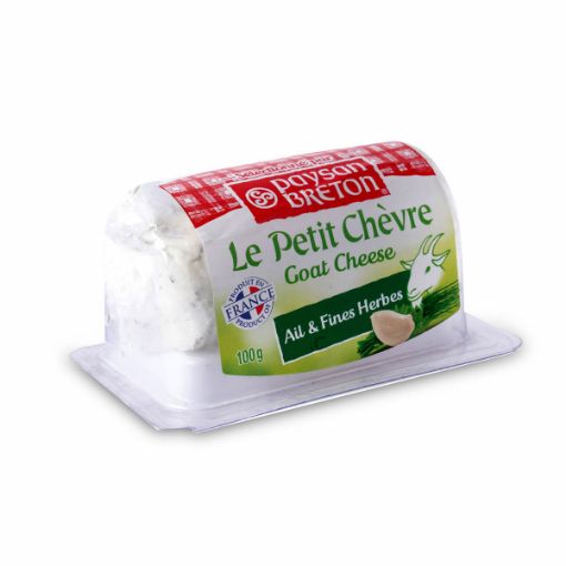 Picture of Paysan Breton Goat Log Cheese Garlic&Herbs 100g