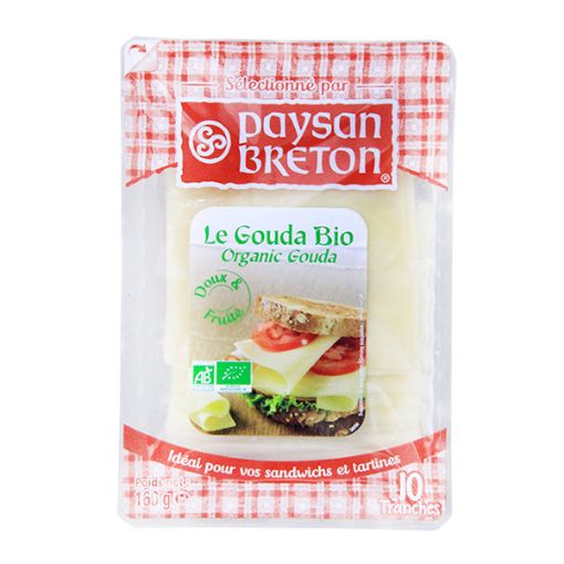 Picture of Paysan Breton Gouda Organic Slices Cheese 160g