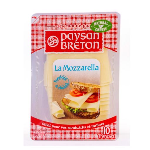 Picture of Paysan Breton Mozzarella Slices Cheese 160g