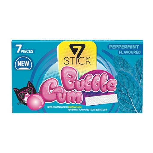Picture of Quintet Peppermint Bubble Gum 7-Pieces 14.5g