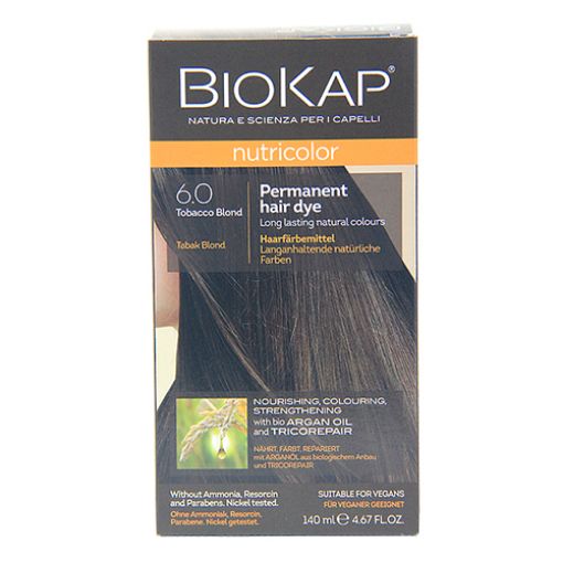 Picture of Biokap Nutricolor Hair Dye 6.0 Tabacco Bl. 140ml