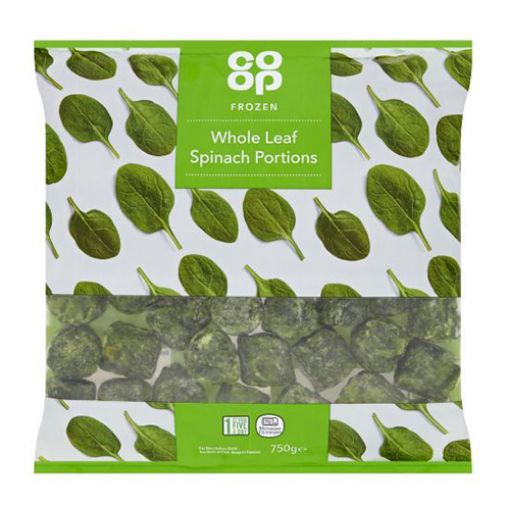 Picture of Co-op Frozen Whole Head Spinach 750g