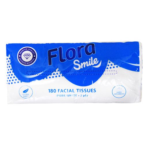 Picture of Flora Smile Facial Tissues 180s