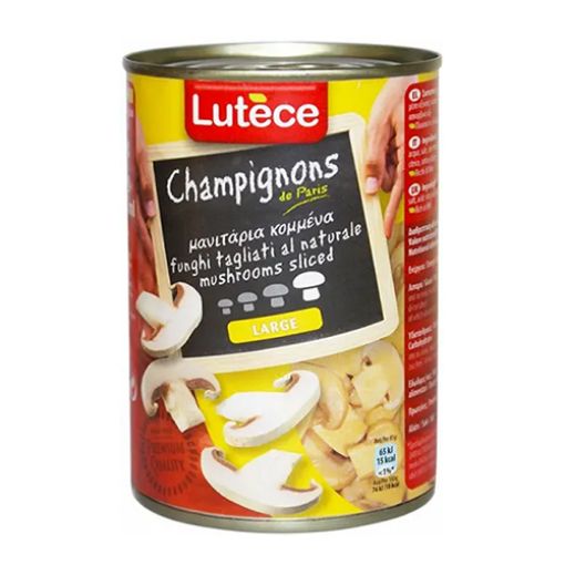 Picture of Lutece Champignons Mushrooms Sliced 400g