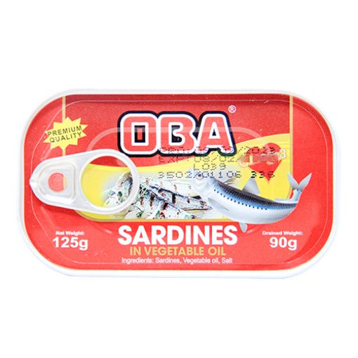 Picture of Oba Sardines In Vegetable Oil 125g