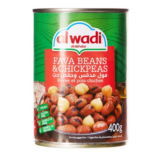 Picture of Al Wadi Fava Beans & Chickpeas 400g