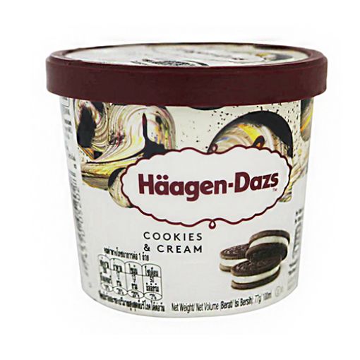 Picture of Haagen-Dazs Cookies & Cream Ice Cream 100ml