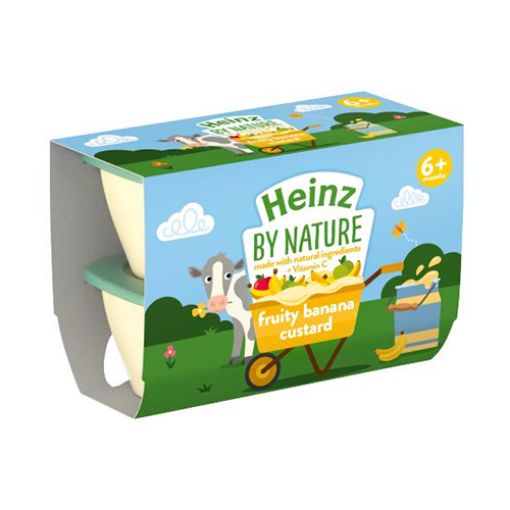 Picture of Heinz By Nature Fruity Banana Custard 4*100g