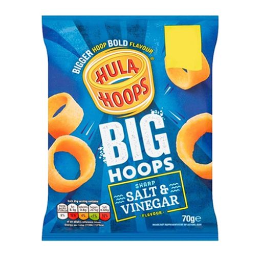 Picture of Hula Hoops Big Hoops Salt & Vinegar 70g