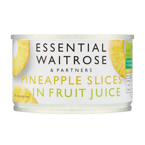 Picture of Waitrose Essential Pineapple Slices In Fruit Juices 227g