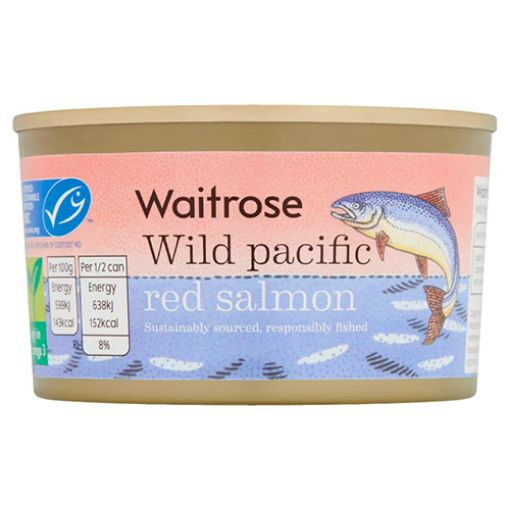 Picture of Waitrose Essential Wild Red Salmon 213g