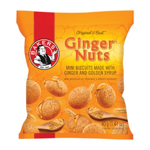 Picture of Bakers Mini Ginger Nuts Biscuits 40g