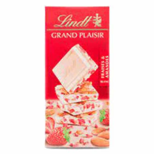 Picture of Lindt White Choc.Strawberries& Almonds 150g