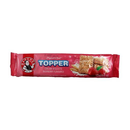 Picture of Bakers Topper Raspberry Biscuit 125g