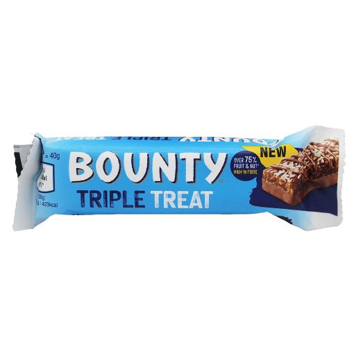 MaxMart Online . Bounty Triple Treat Fruit And Nut Chocolate 40g