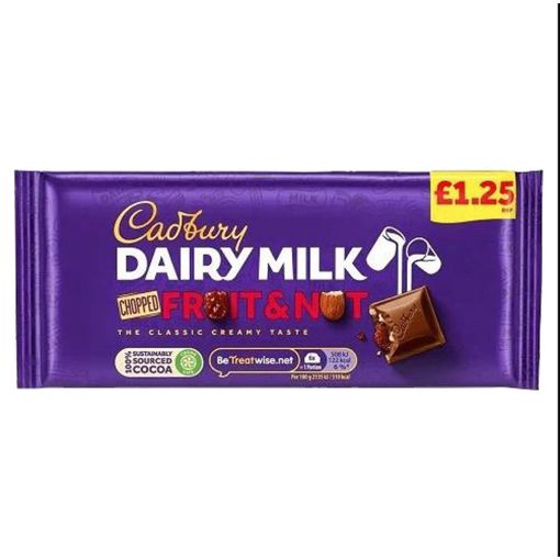 Picture of Cadbury Chopped Fruit & Nut 95g