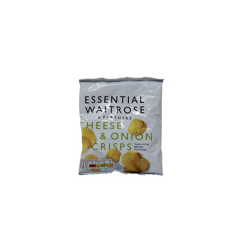 Picture of Waitrose Ess Cheese & Onion Crisps 25g