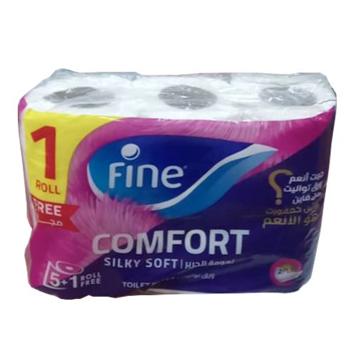Picture of Fine Comfort Toilet Paper Rolls 5+1 Free 120s x 2 Ply