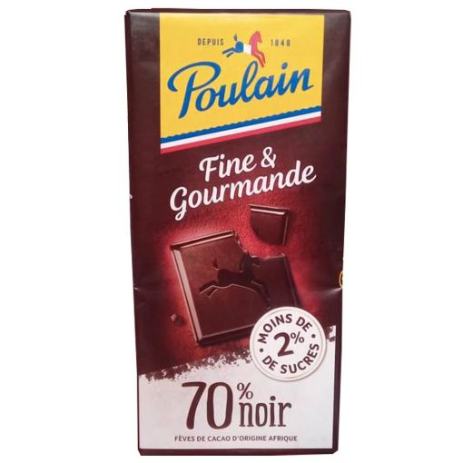 Picture of Poulain Dark Chocolate 2% Sugar 100g