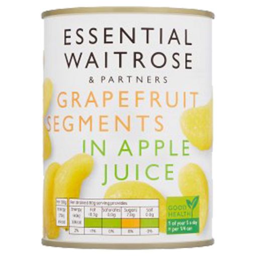 Picture of Waitrose Essential Grapefruit Segments In Apple Juice 540g