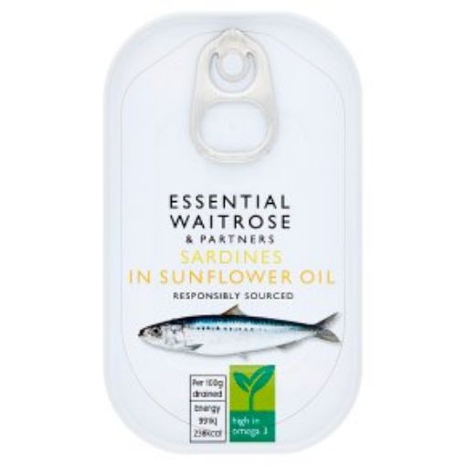 Picture of Waitrose Essential Sardines in Olive Oil 100g