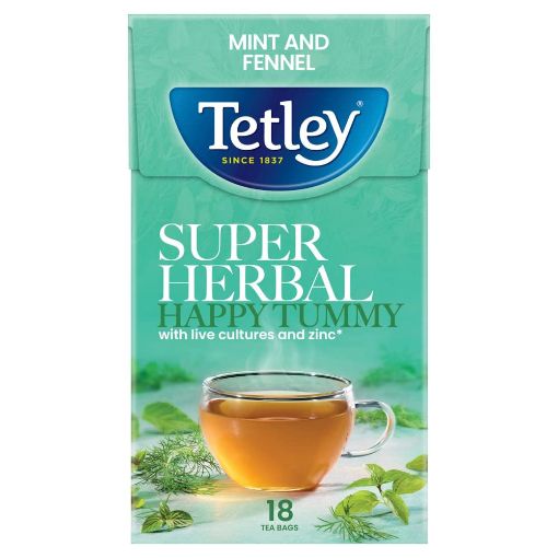Picture of Tetley Tea Happy Tummy Mint&Fennel 18s