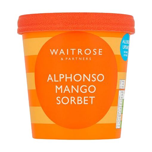 Picture of Waitrose Alphonso Mango Sorbet 500ml