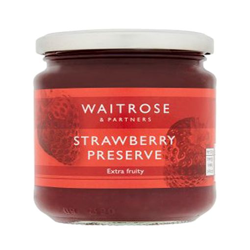 Picture of Waitrose Extra Fruity Preserve Strawberry Jam 340g