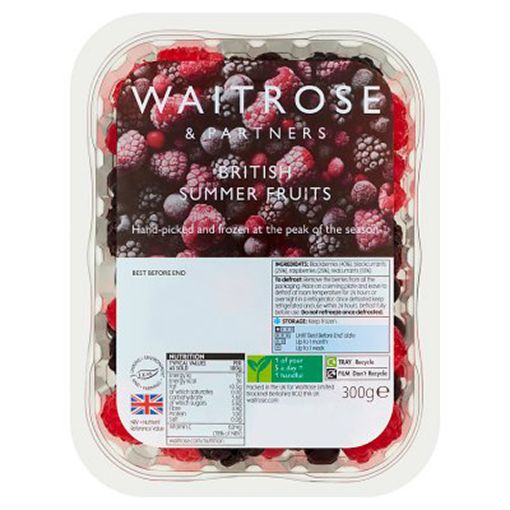 Picture of Waitrose Frozen British Summer Fruits 300g