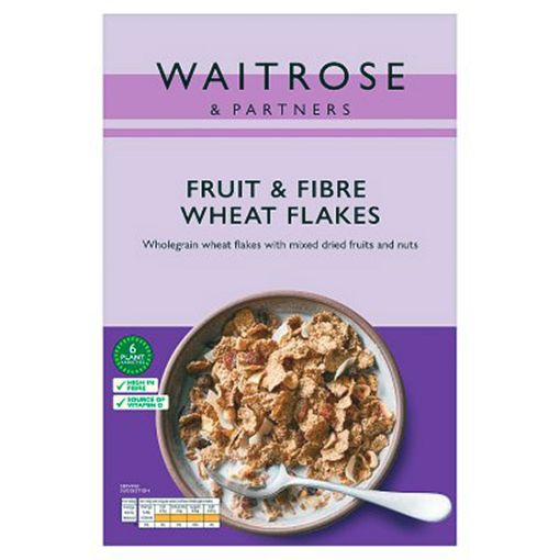 Picture of Waitrose Fruit & Fibre Wheat Flakes 750g