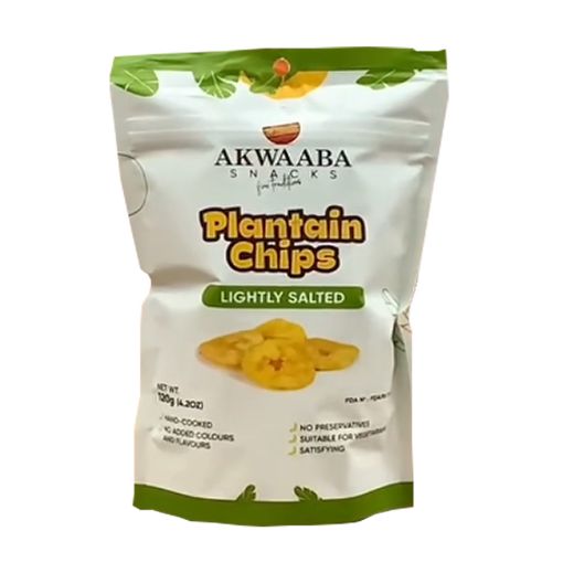 Picture of Akwaaba Plantain Chips Lightly Salted 120g