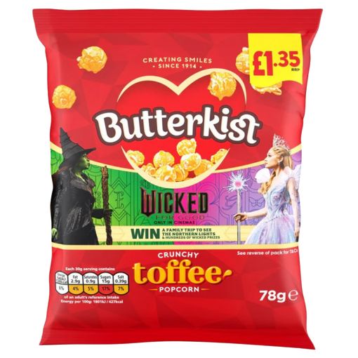 Picture of Butterkist Crunchy Toffee Popcorn 78g