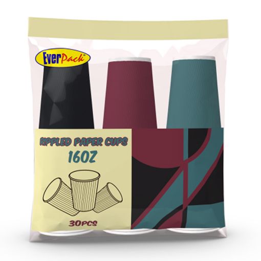 Picture of Everpack Rippled Paper Cups 16oz