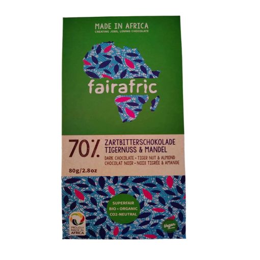 Picture of Fairafric 70% Tiger Nut & Almond 80g
