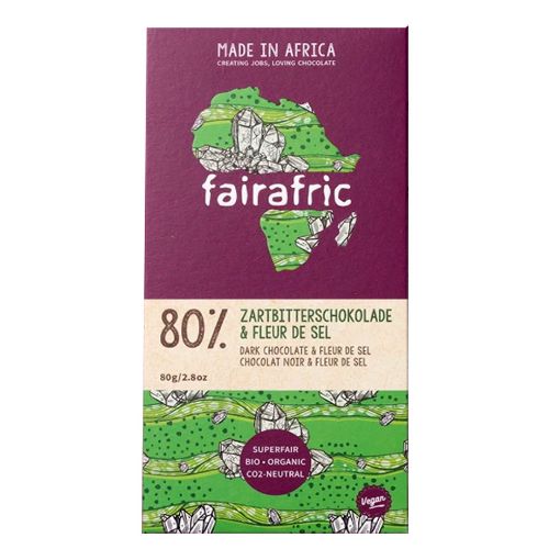 Picture of Fairafric 80% Dark & Salt 80g