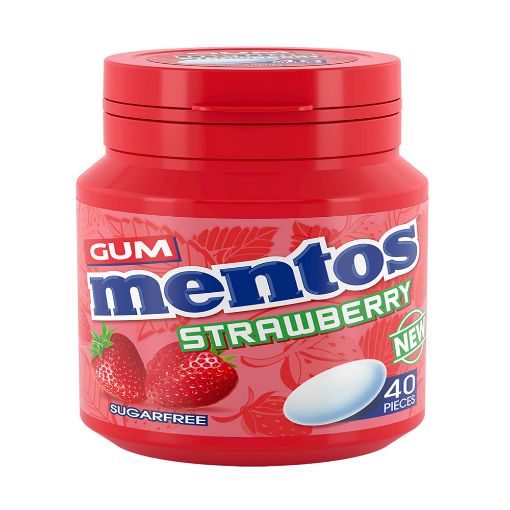 Picture of Mentos Sugar Free Gum Strawberry (40s) 56g