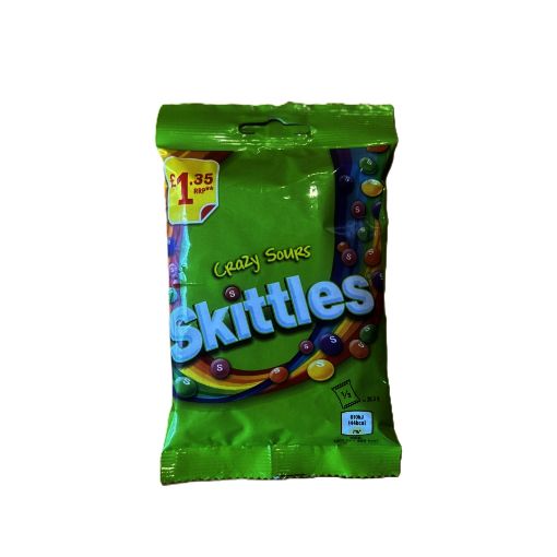 Picture of Skittles Crazy Sours Pouch 109g