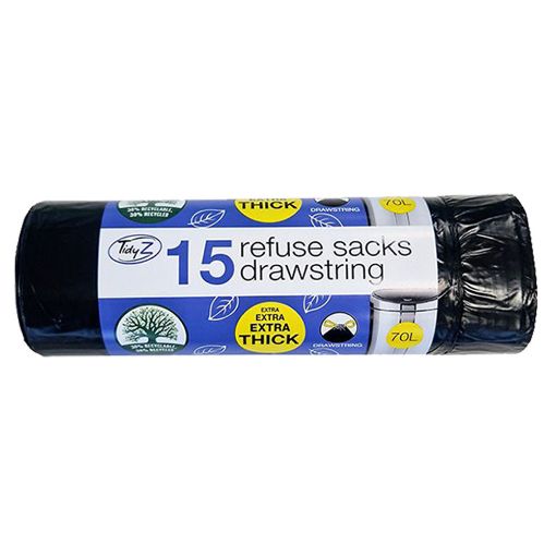 Picture of Tidyz Frag.Tie Handle Pedal Bin Liners 15L 30s