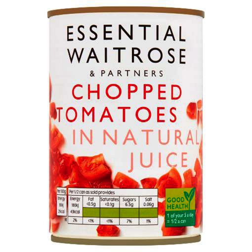 Picture of Waitrose Chopped Tomatoes in Juice 400g