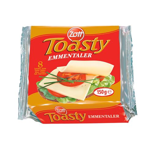 Picture of Zott Toasty Slices Cheese Emmental 150g