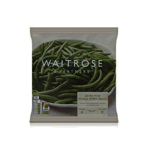 Picture of Waitrose Ess Frozen Extra Fine Whole Green Beans 500g