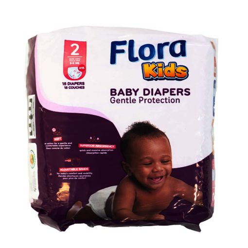 Picture of Delta Flora Baby Diapers Mini 3-5kg 15s