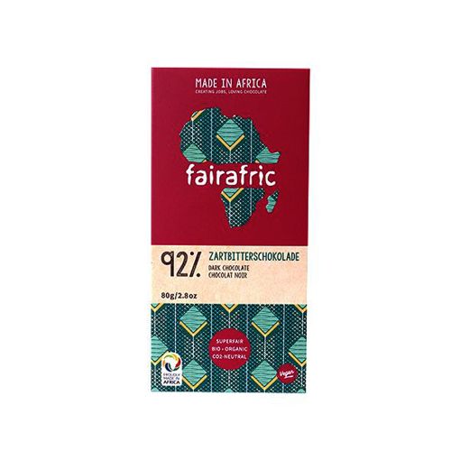Picture of Fairafric 92% Dark Chocolate 80g